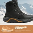 thumbnail image 6 of NORTIV 8 Men's Wide Winter Boots Grip on Snow Ice Insulated Waterproof Lightweight Comfortable Hiking Outdoor Boots, 6 of 10
