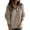 Khaki, variant on Womens Sweaters Long Sleeve 1/4 Zip Pullover Polo V Neck Dressy Casual Tops Oversized Sweatshirts Fall Sweaters Fashion