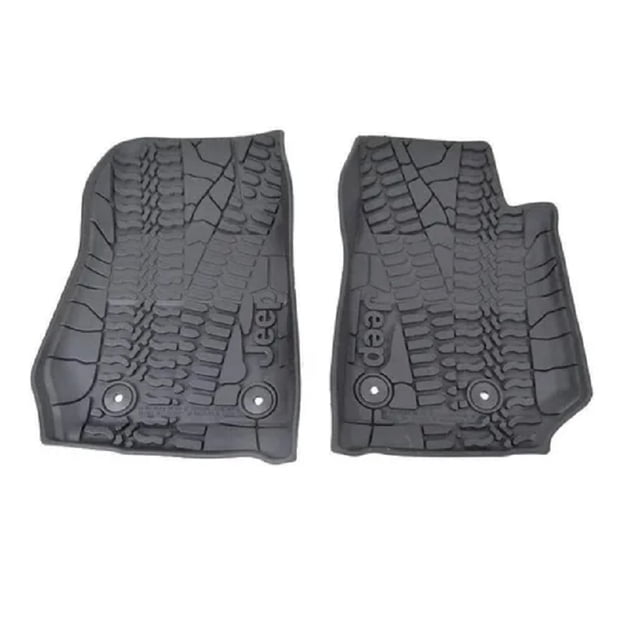 Tapetes Delanteros MOPAR Logo Jeep Wrangler 2014-2018 ORIGINAL