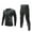 Gray, variant on Wancir Men's Fitness Compression T-Shirt Sports Tights Long Sleeve Quick-Drying Elastic Elite Set