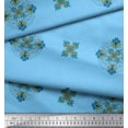 thumbnail image 2 of Soimoi Poly Georgette Fabric Damask & Mandala Decorative Print Sewing Fabric Yard 52 Inch Wide, 2 of 3