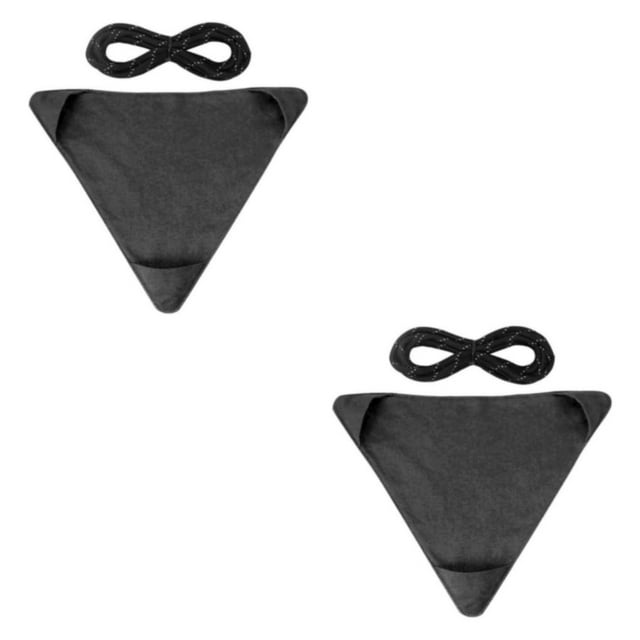 Guardoinrt Siège de Pêche en Toile Compact et Robuste pour Randonnée et Camping Noir Simple 2ensemble