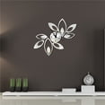 thumbnail image 1 of KAKOWELY Adhesivo De 3D Plata Hoja Para Pared Decorativo Y Extraíble, 1 of 3