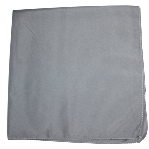 84 Pack Bandanas Unis 100 % Coton - Vente en Gros (Gris)