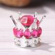 thumbnail image 4 of 4 tapas de válvula de neumático de rueda de corona de diamantes de imitación para coche, cubierta de aire automática (rosa roja) Tmvgtek Accesorios para autos y motos, 4 of 9