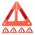 thumbnail image 1 of Minkissy 5Pcs High Visibility Reflective Triangle Warning Sign for Car Emergency Road Safety, 1 of 8