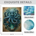 thumbnail image 3 of Diamond Art Kit for Adults, Blue Octopus Nautical Illustration Diamond Painting for Adults Beginners, DIY Diamond Art Painting Kits, 5D Diamond Painting Crafts for Home Decor 12x16 Frameless, 3 of 7