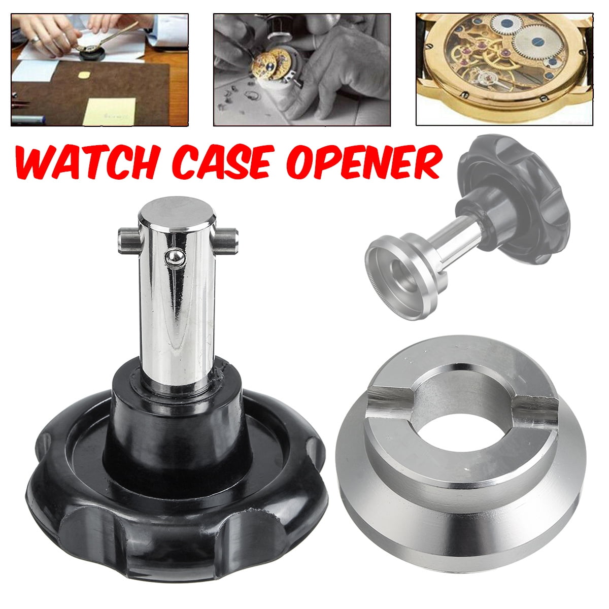 Watch Back Case Removal Tool Wrench Screw Case Opener Kit for Rolex