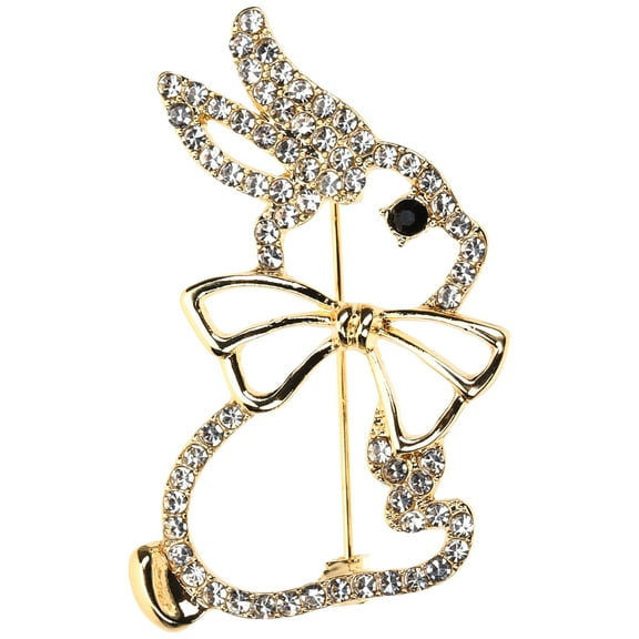 Brooch Pin Rabbit Lapel Animal Easter Jewelry Sweater Enamel Bunny Shawl Clips Spring Brooches Flower Women Collar