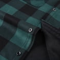 thumbnail image 5 of TANSILING Men's Hooded Flannel Shirt Jacket Fleece Lined Plaid Warm Casual Coat, 5 of 6