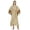 Beige, variant on Moomaya Hoodie Caftan Kimono Sleeve Swimsuit Cover Up Side Split Beach Kaftan