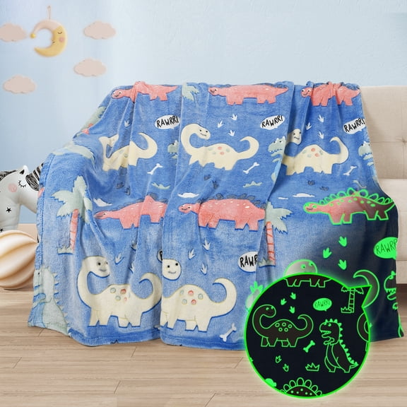 Catalonia Mermaid Tail Blanket Glow in the Dark , Toddler Kids Girls Women Fleece Fish Scales Pattern Sleeping Bag, Mermaid Throw Blanket Gift 60"X50"
