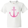 thumbnail image 3 of Inktastic Anchor Nautical pink Youth T-Shirt, 3 of 5