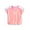 Orange, variant on Girls Active V-Neck Graphic Jersey with Short Sleeves, Sizes 4-12