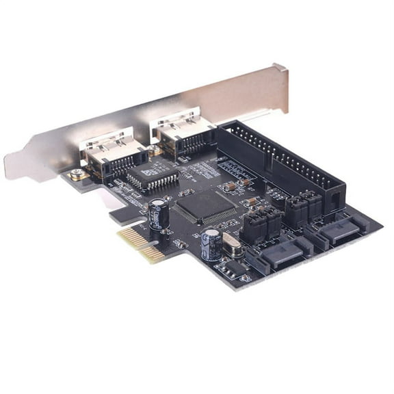 SATA IDE PCI E Adapter Card PCI E To SATA 2.0   IDE ESATA X2 Combo Adapter Converter Controller Card