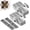 24Pack, variant on Drywall Repair Clips Kit with Screws, Stainless Steel Wall Patch Clips for 1/2 and 5/8 Inch Sheetrock, Strong Metal Backing Drywall Fastener Clips for Hole Repair & DIY Home Improvement (12 Pack)
