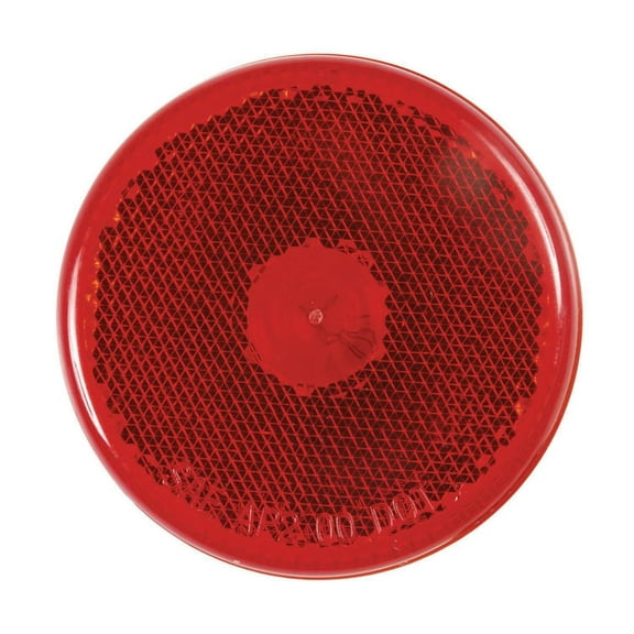 Red 2-1/2" Incandescent Round Side Marker/Clearance Light with Reflex Lens