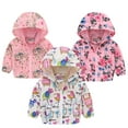 thumbnail image 3 of Odeerbi Toddler Baby Girls Boys 2025 Fashion Long Sleeved Coat Printed Hooded Jacket Suit, 3 of 3