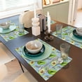 thumbnail image 6 of Placemats Set Of 4 / 6, Asparagus Avocado Placemats For Dining Table Indoor/Outdoors Heat Resistant Washable Placemats 18" X 12", 6 of 8
