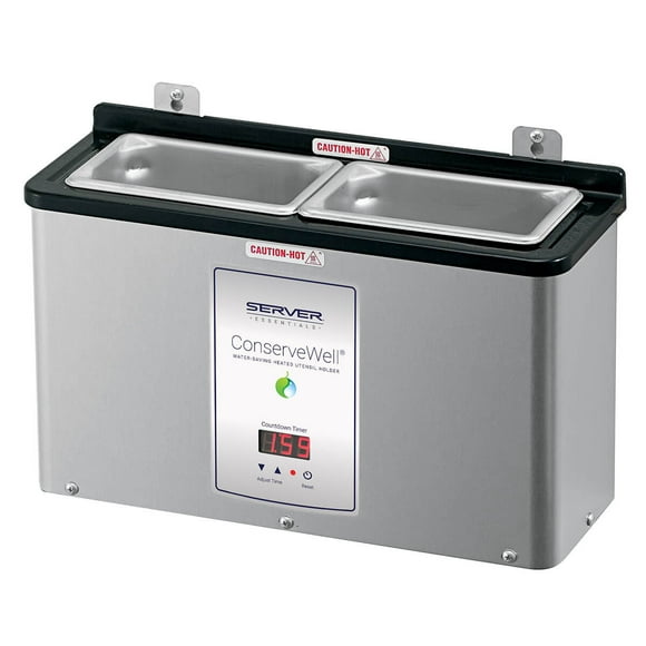 Server 87750 15 1/4" 2 Compartiments Bien Chauffé avec Compte à Rebours, 120v