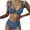 Blue, variant on Viikei Bikinis for Women Two Piece Bikini Swimwear Swimsuit Filled Soild Beachwear