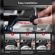 thumbnail image 2 of Soporte para teléfono en cabecera de auto - Ajustable para dispositivos de 5.5" a 12.9" (incluye video demostrativo) - Color negro - Ideal para celulares, tablets y Nintendo Switch, 2 of 6