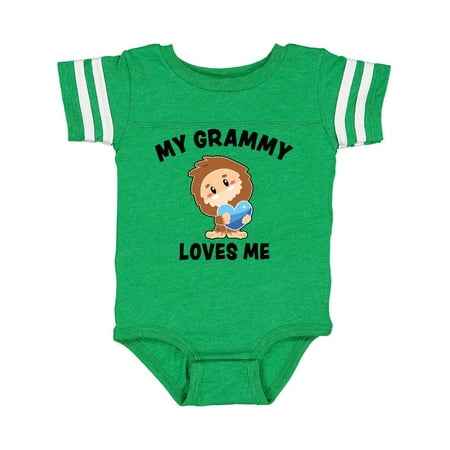 

Inktastic Cute Bigfoot My Grammy Loves Me Gift Baby Boy Bodysuit