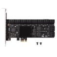 thumbnail image 1 of Tarjeta PCIe SATA Riser 20 Puerto Expansión 3.0 Adaptador Controlador 6GBPS para Escritorio, 1 of 9