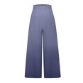 thumbnail image 5 of Wycnly on Sale Pants for Women Womens Plus Size Pants Fashion Gradient Print Loose Wide Leg Palazzo Long Pants Fall Casual Linen Elastic Waist Ladies Trousers, 5 of 5