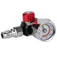 thumbnail image 5 of 2Pc 1/4 Inch Mini Air Regulator Valve Tool Small Tail Pressure Gauge 48 x 60mm with Nozzle for Tool, 5 of 8