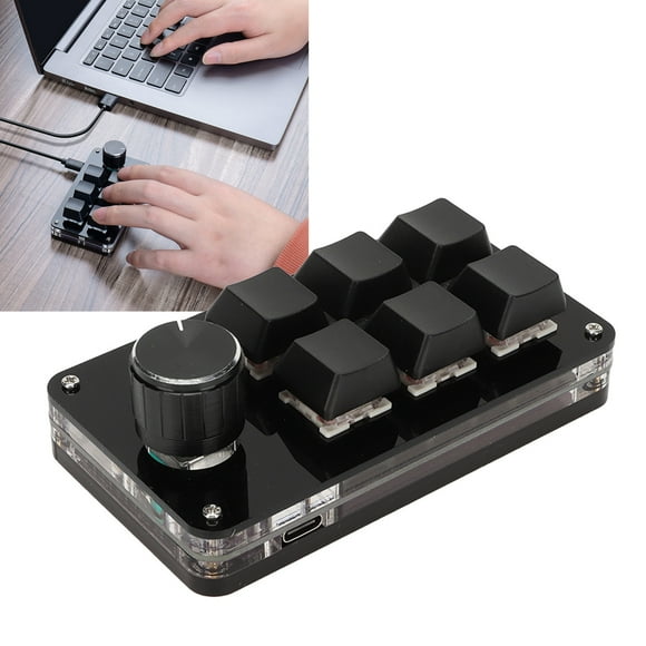 6 Keys Keyboard, Mini Keyboard Plug And Play Full Key Custom Replacement For Laboratory