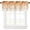 Maple, variant on Sea Water Wave Curtains for Bedroom Living Room, Beach Theme Cafe Curtains Bathroom Curtains Window Rod Pocket Short Curtains Coastal Valance Curtains Kitchen Window Curtains Over Sink 54x18in,1 Panel