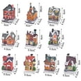thumbnail image 4 of LED House Statue Realistic Looking Exquisite Shape High Durability Smooth Edge Eco-friendly Decorative Resin LED Glowing House Desktop Decor Party Favor for Home, 4 of 11
