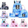 thumbnail image 2 of 3Pcs/set Anime Naruto Canvas Backpack Back To School Backpack for Girl Lunch Bag Pen Case Backpack Student Rucksack Mochila, 2 of 5