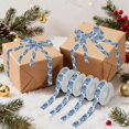 thumbnail image 7 of 5 Rolls Christmas Ribbon 1.5 inch Wide Decorative Ribbon for Gift Wrapping and Holiday Decorations Blue Tie-dye Pattern, 7 of 7