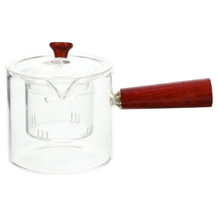 

POPETPOP Infuser Tea Pot Transparent Tea Kettle Glass Tea Container Infuser Teapot Home Supply
