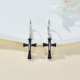thumbnail image 6 of DOLIOX 925 Sterling Silver Cross Leverback Earrings for Women Jesus Earrings Crucifix Earrings for Men Christian Jewelry Gifts, 6 of 10