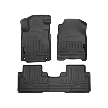 Husky Liners 98451 Weatherbeater Floor Mats Fit 2012-2014 Honda CR-V - Front/2nd Seat - Black