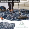 thumbnail image 5 of Dandelion Outdoor Rug for Patio/Deck/Porch, Non-Slip Large Area Rug 3 x 5 Ft, Navy Blue Flowers Modern Minimalist Spring Indoor Outdoor Rugs Washable Area Rugs, Reversible Camping Rug Carpet Runner, 5 of 8