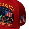 thumbnail image 3 of Lispipm Baseball Caps for Women Men 250 Anniversary USA Hat Patriotic Embroidered Hats Outdoor Sun Cap for All Season Red, 3 of 7