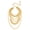 Gold, variant on Thick Stackable Alloy Chain Necklace Bold Punk Jewelry For Women Stackable Night Out Accessory Golden Silver