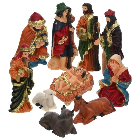 Raindrops 1 Set Nativity Story Figurines Nativity Jesus Figures Christmas Resin Crafts