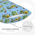 thumbnail image 3 of Rateoe Sunflowers And Bees Pattern Pillow Covers with Invisible Zipper(Pillows are not Included) Standard Pillowcases-20"x30", 3 of 6