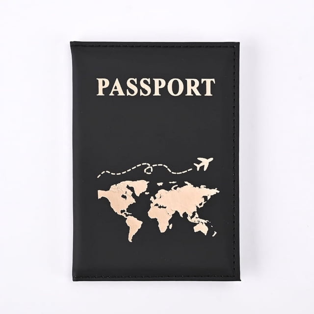 Funda protectora para pasaporte de piel sintética de color liso popular, funda para pasaporte, funda para máquina porta billetes, pasaporte