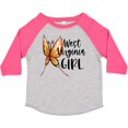 thumbnail image 3 of Inktastic West Virginia Girl- Butterfly Girls Toddler T-Shirt, 3 of 5