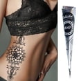thumbnail image 2 of Pasta de tatuaje de Henna, conos de Henna temporal, Negro, Rojo, Natural, indio, pegatina de tatuaje temporal, cono de pintura de brazo corporal, nuevo, 2 of 5