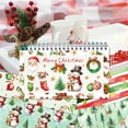 thumbnail image 4 of 24 Sheets Christmas Scrapbook Paper, 12 x 12 Double Sided Xmas Cardstock Origami Craft Paper for Card Making Photo Album Junk Journal Supplies, 4 of 6