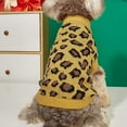 thumbnail image 4 of KDFJPTH Pet Leopard Sweater Clothes Warm Soft Knitted Clothes Small Dog Autumn Winter Pet Clothe Outwear, 4 of 4