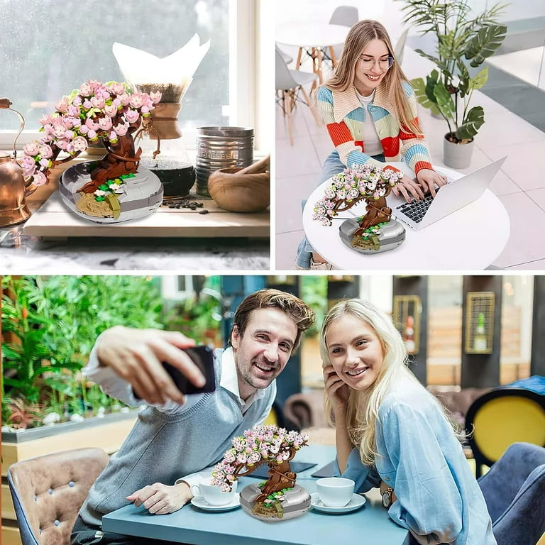 FLV Bonsai Tree Building Kit Plant Blocks Pot Plant Building