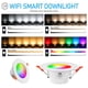 thumbnail image 3 of Tuya LED Downlight 10W Bluetooth-compatible Smart Life Dimming Spot Lamp 85-265V, 3 of 5